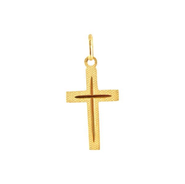 Velký kříž ze žlutého zlata